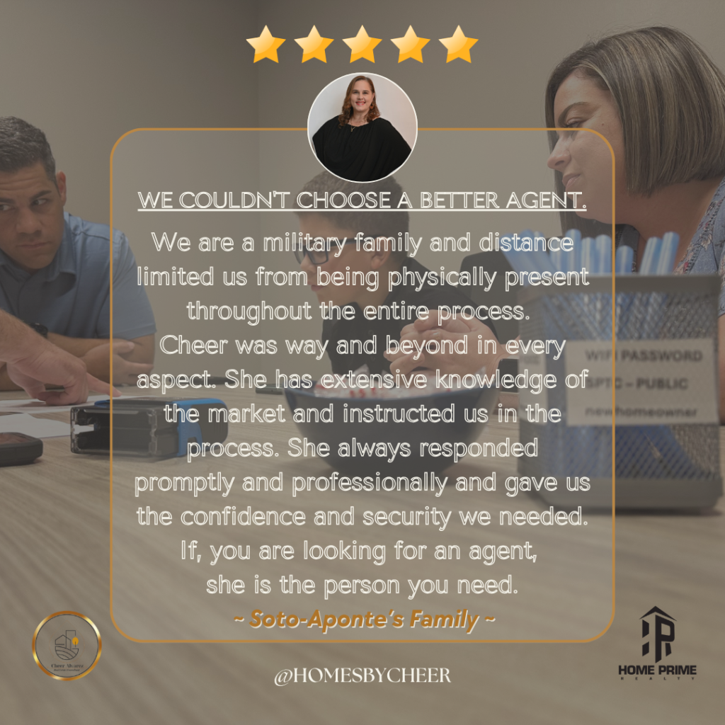 Testimonial for Realtor Cheer Alvarez in Lithia FL
