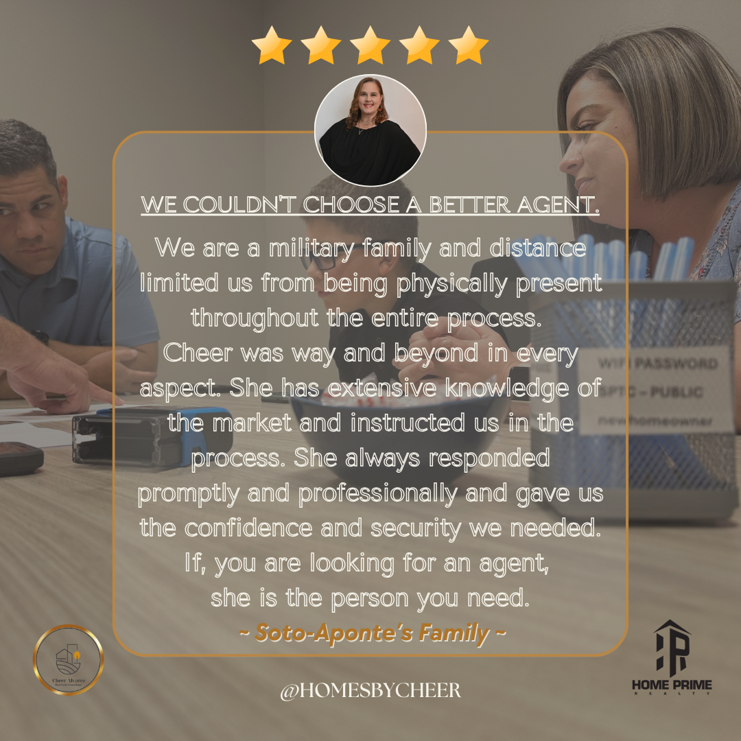 Testimonial for Realtor Cheer Alvarez in Lithia FL