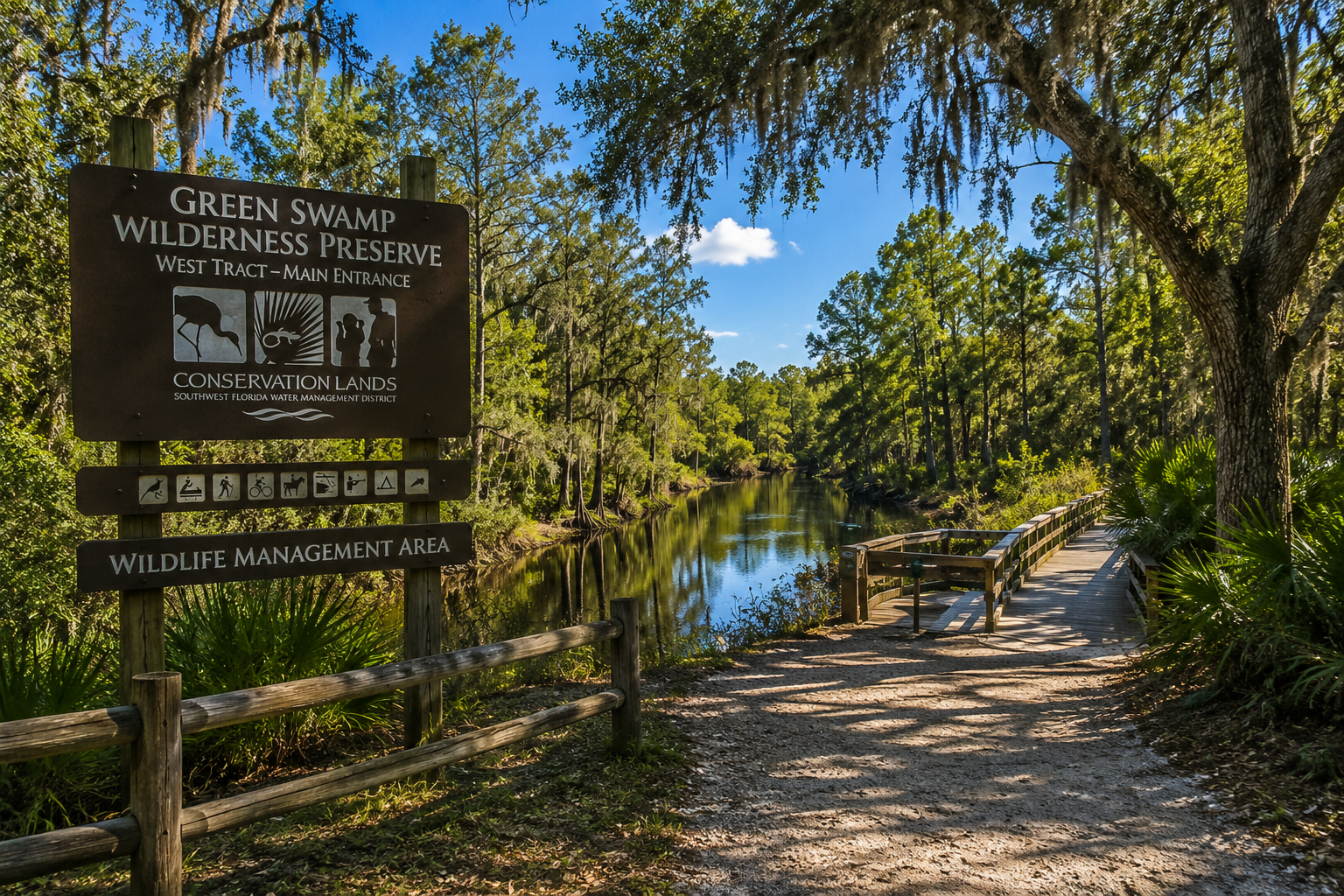 Moving to Lakeland FL recreation guides showcasing the scenic trails at Green Swamp Wilderness Preserve, by Cheer Alvarez.