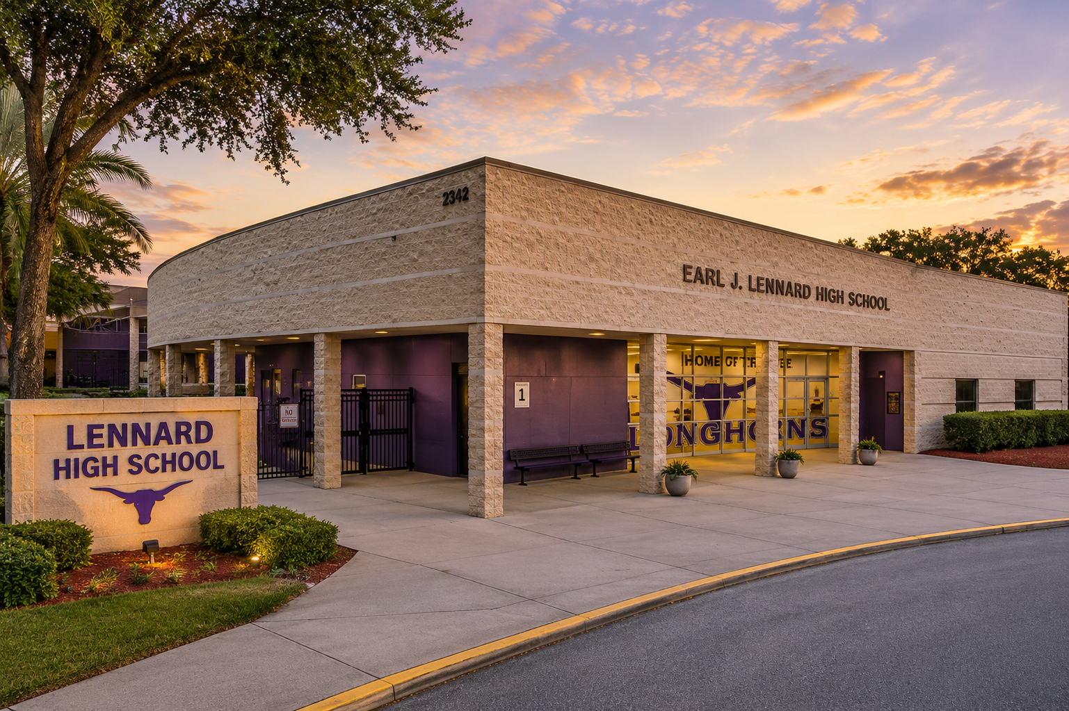 Lennard High School facility in Ruskin Florida, providing local community info for families navigating a relocation with Real Estate Advisor Cheer Alvarez.