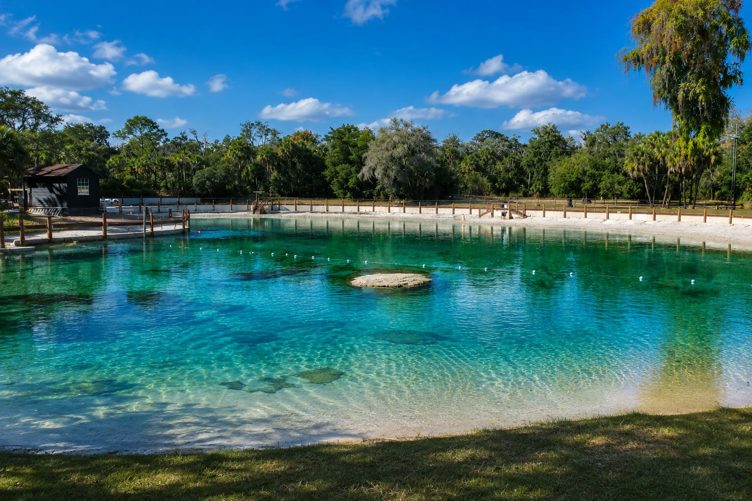 Lithia Springs Regional Park swimming area, showcasing unique outdoor recreation for military relocation home buyers with Real Estate Advisor Cheer Alvarez.