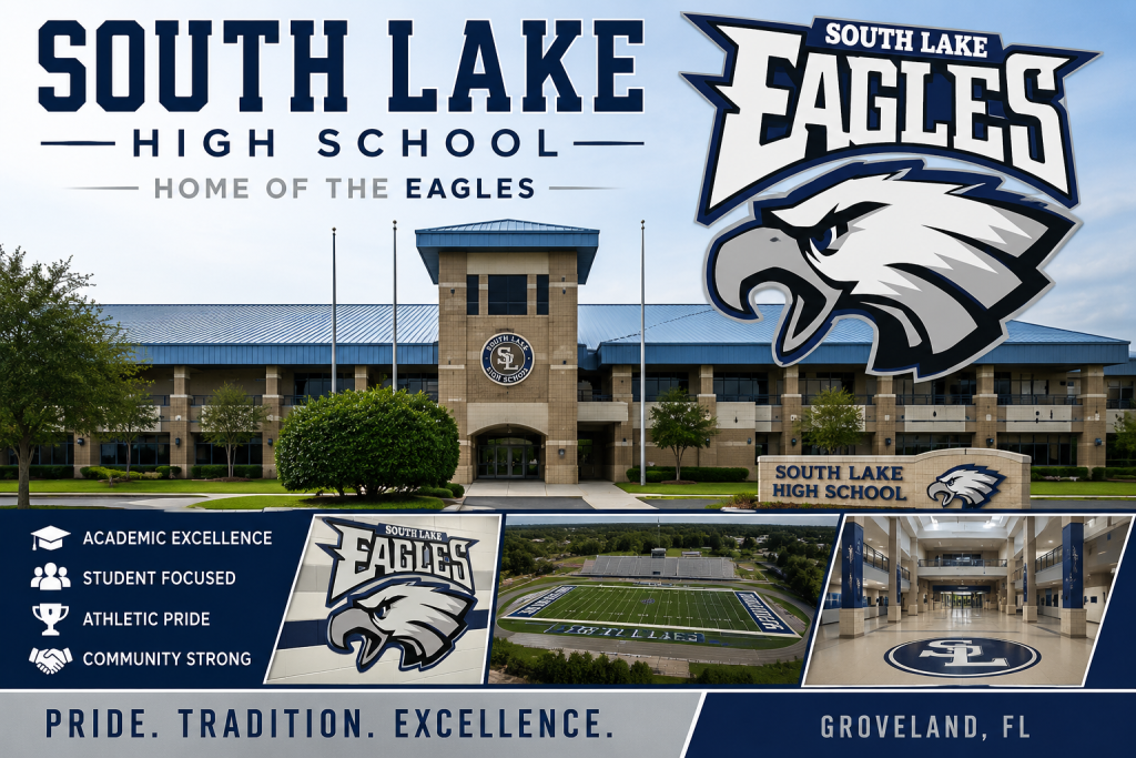 Living in Clermont Minneola and Groveland Florida public education profiles highlighting the South Lake High School campus, presented by Cheer Alvarez.