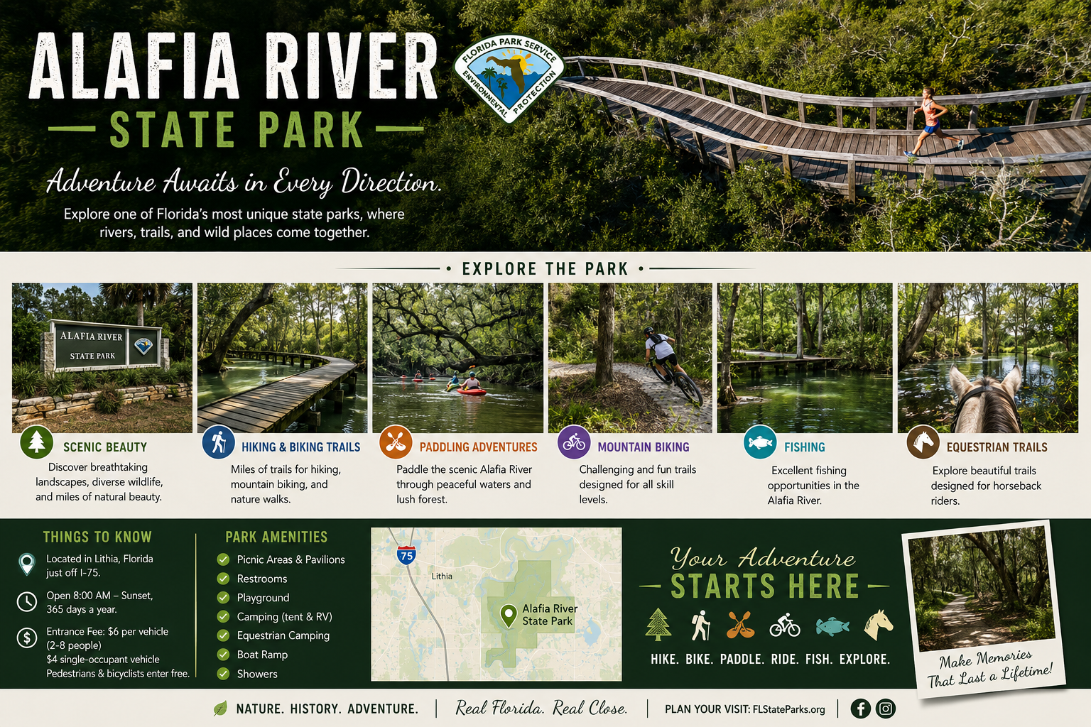 MacDill AFB relocation neighborhood guides highlighting mountain biking and outdoor recreation at Alafia River State Park in Lithia, shared by Cheer Alvarez.