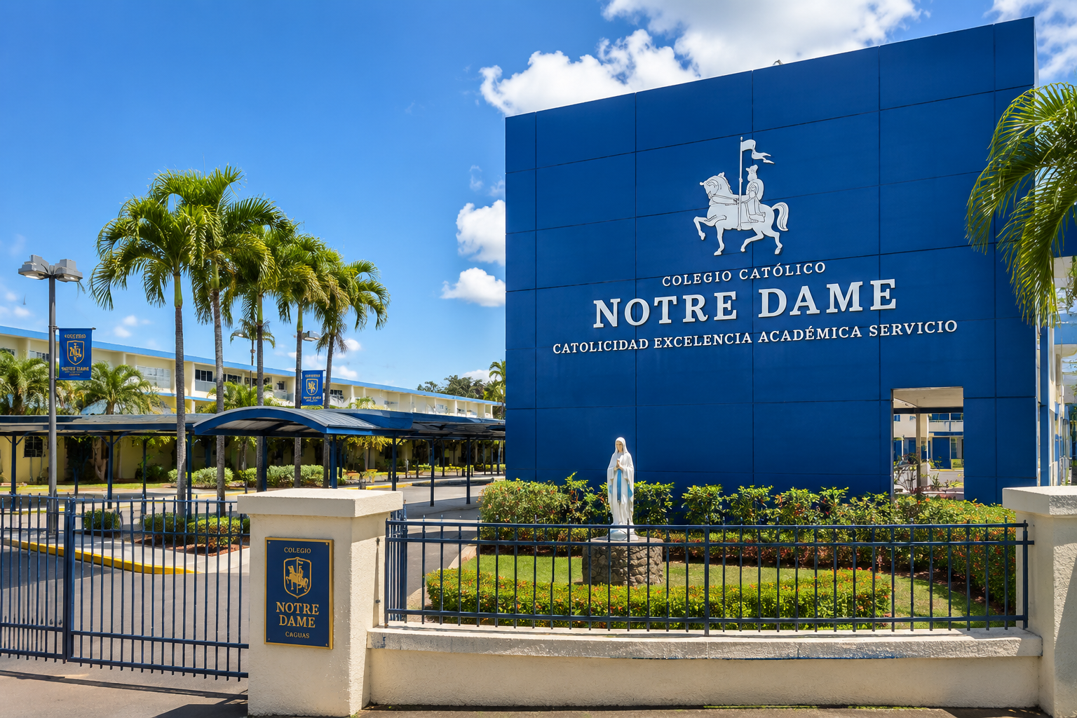 Caguas Puerto Rico private schools campus facilities at Colegio Notre Dame, curated for home buyers by Real Estate Advisor Cheer Alvarez.