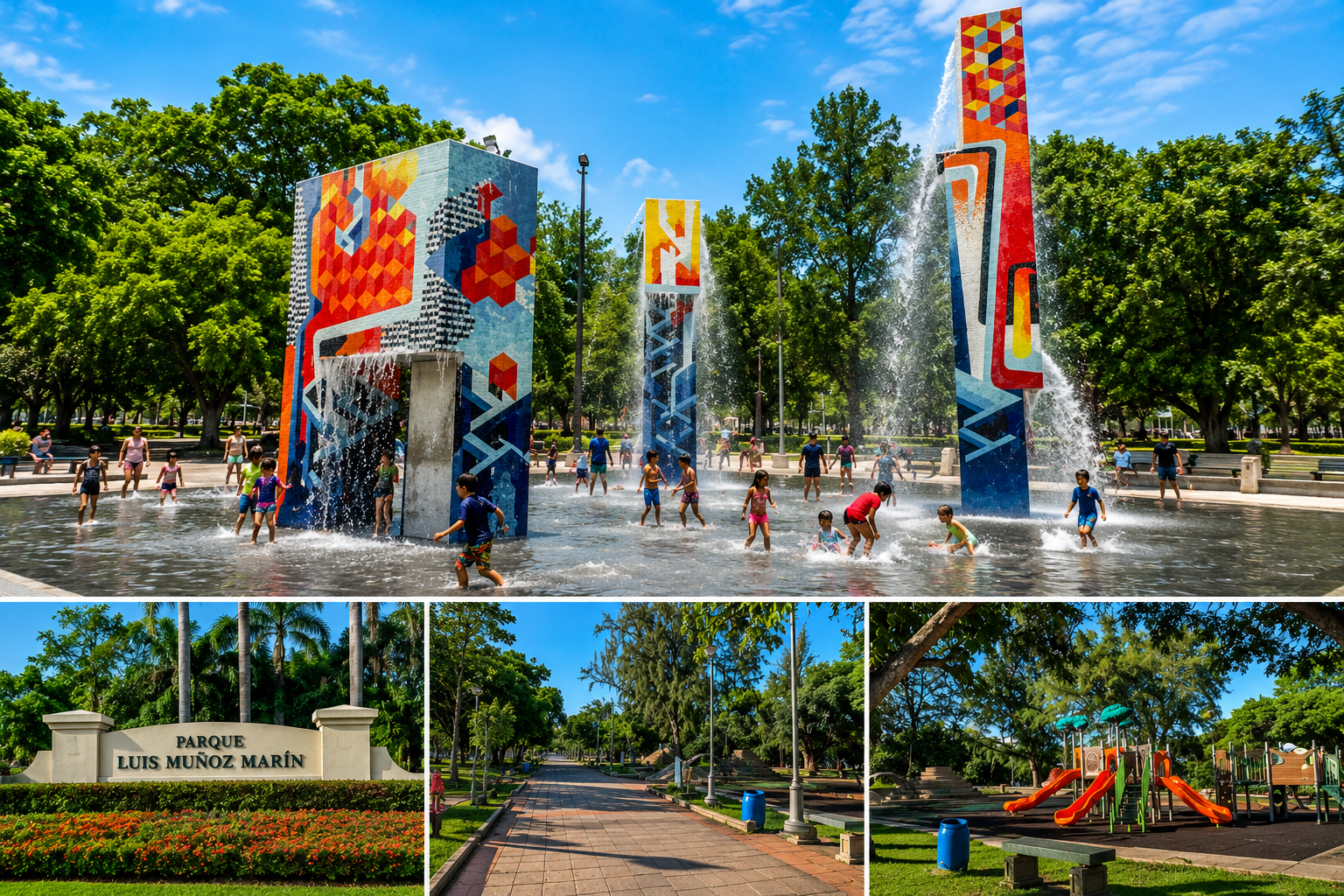 San Juan Puerto Rico park amenities and family recreation areas at Parque Luis Muñoz Marín, featured by Real Estate Advisor Cheer Alvarez.