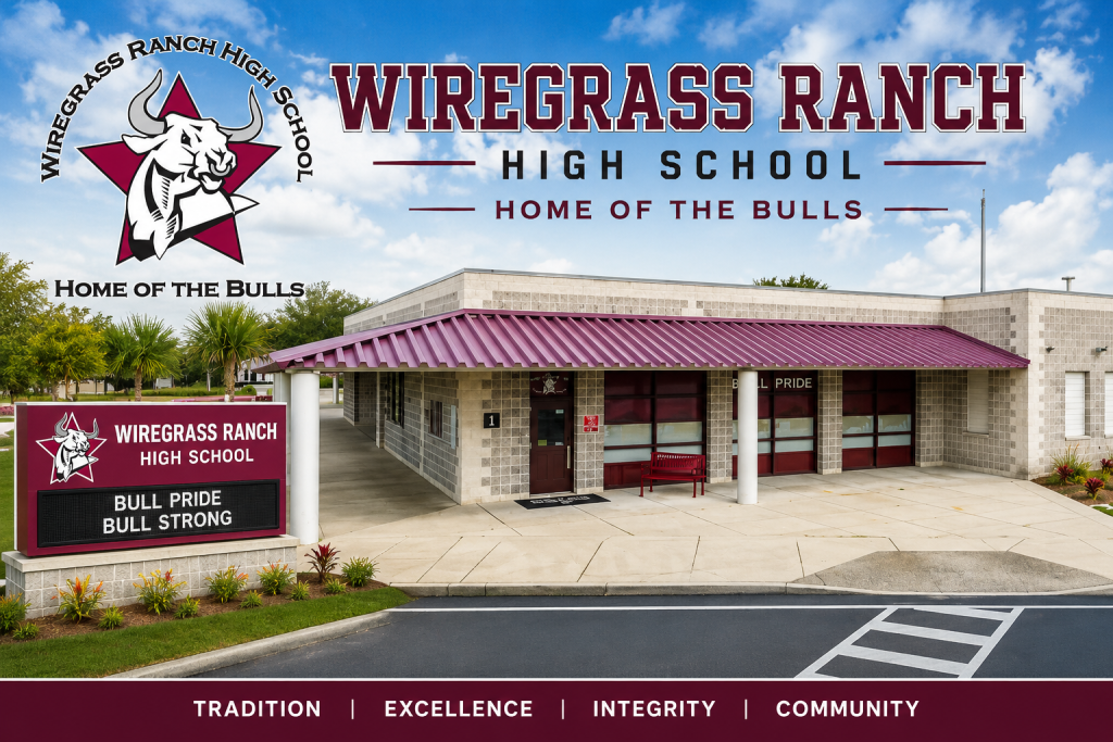 Moving to Wesley Chapel FL neighborhood profiles showcasing the Wiregrass Ranch High School campus, presented by Cheer Alvarez.