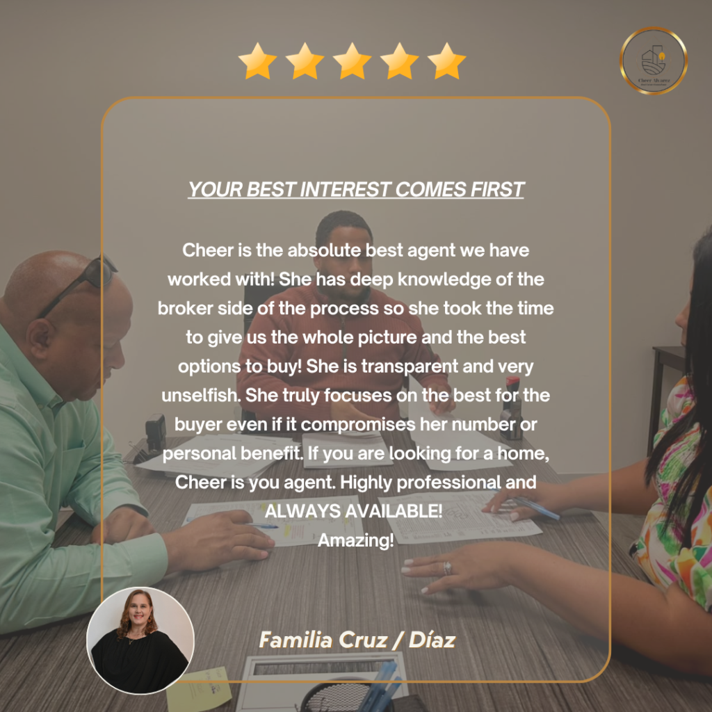 5-star client review for Realtor Cheer Alvarez highlighting home buying experience in Ruskin Florida