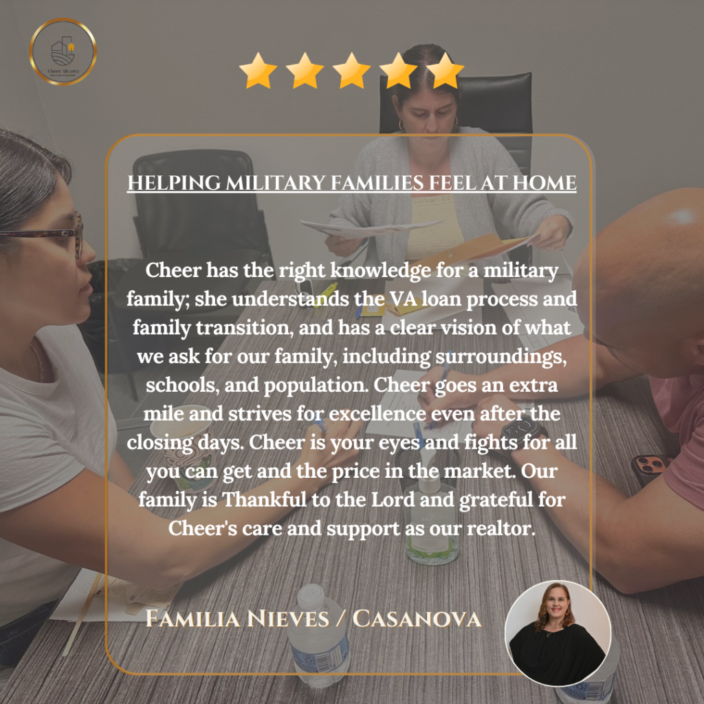 5-star client review for Realtor Cheer Alvarez highlighting home buying and closing experience in Wildwood Florida